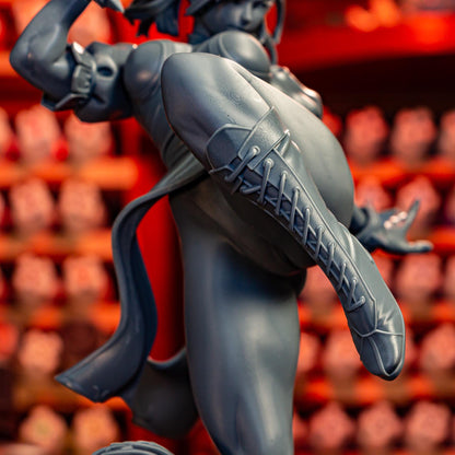 Blue-Dressed High-Kick Martial Artist | Resin Garage Kit | Unpainted Figure