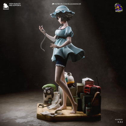 Blue-Dressed Pocket-Watch Dreamer | Resin Garage Kit | Unpainted Figure