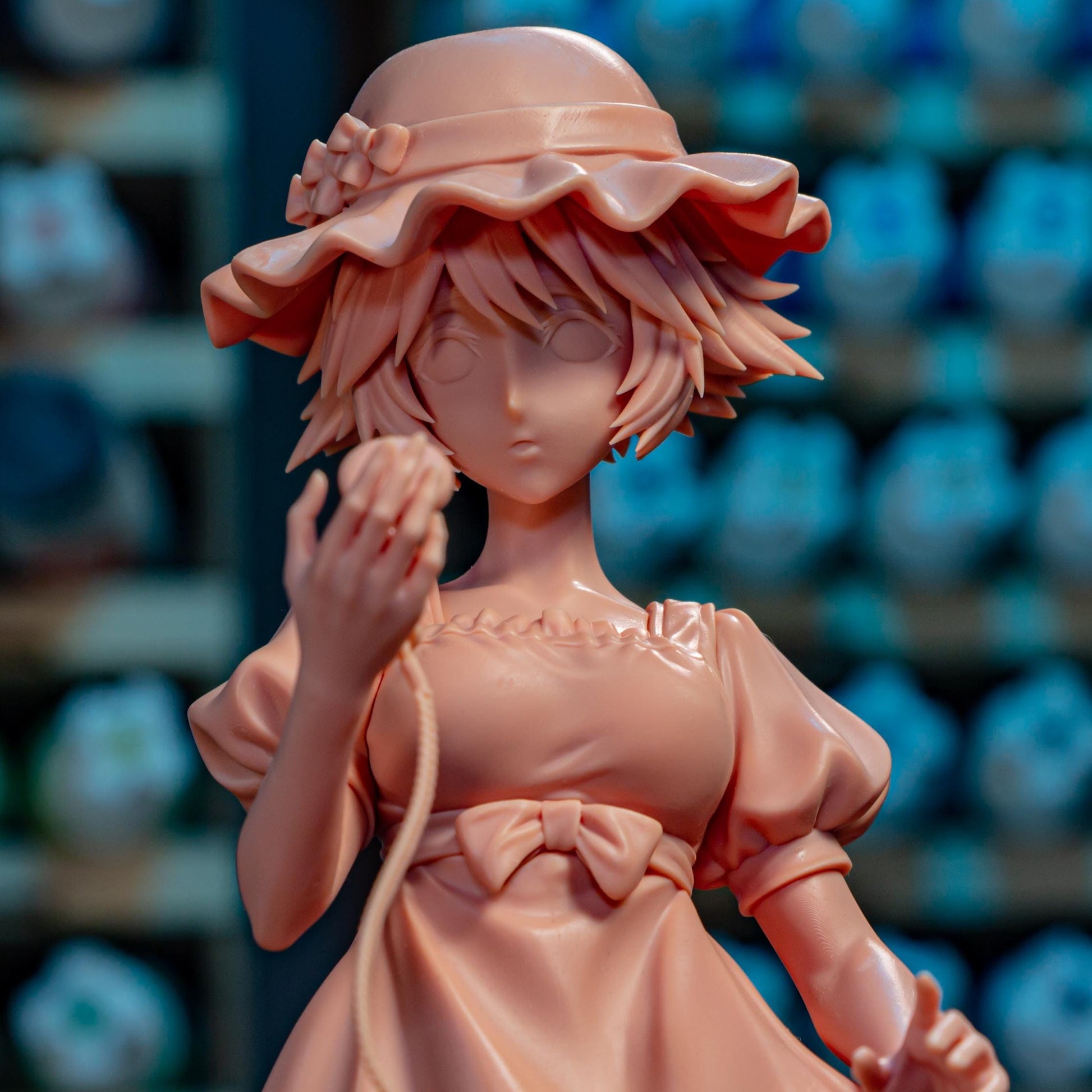 Blue-Dressed Pocket-Watch Dreamer | Resin Garage Kit | Unpainted Figure