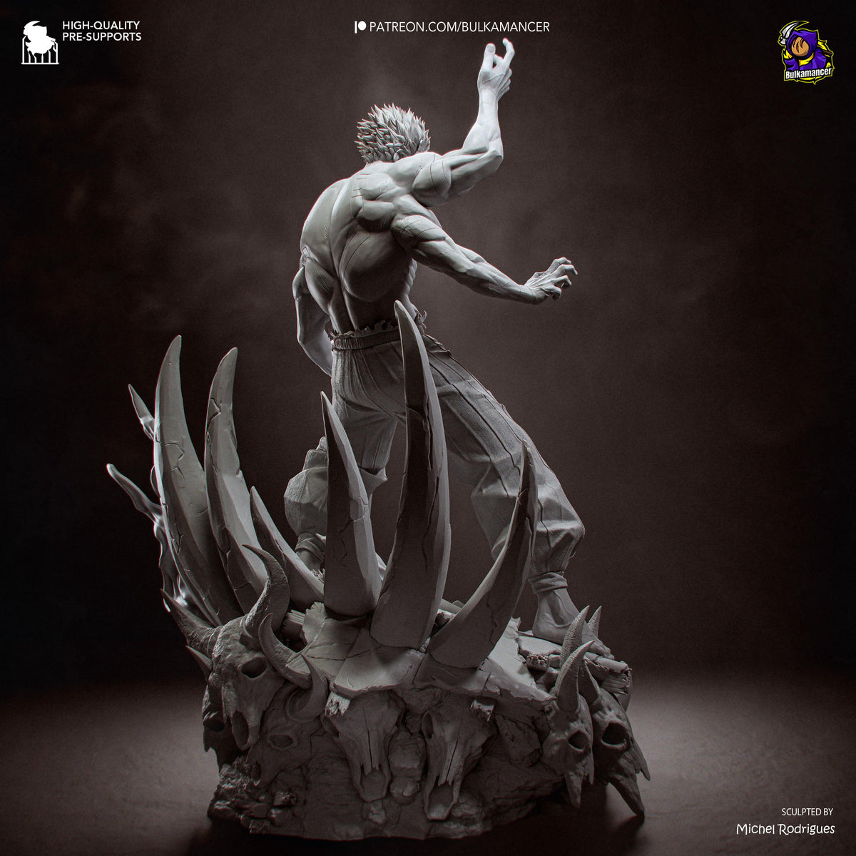 Four-Armed Infernal Warlord | Resin Garage Kit | Unpainted Figure