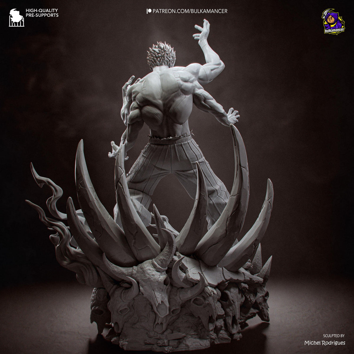 Four-Armed Infernal Warlord | Resin Garage Kit | Unpainted Figure