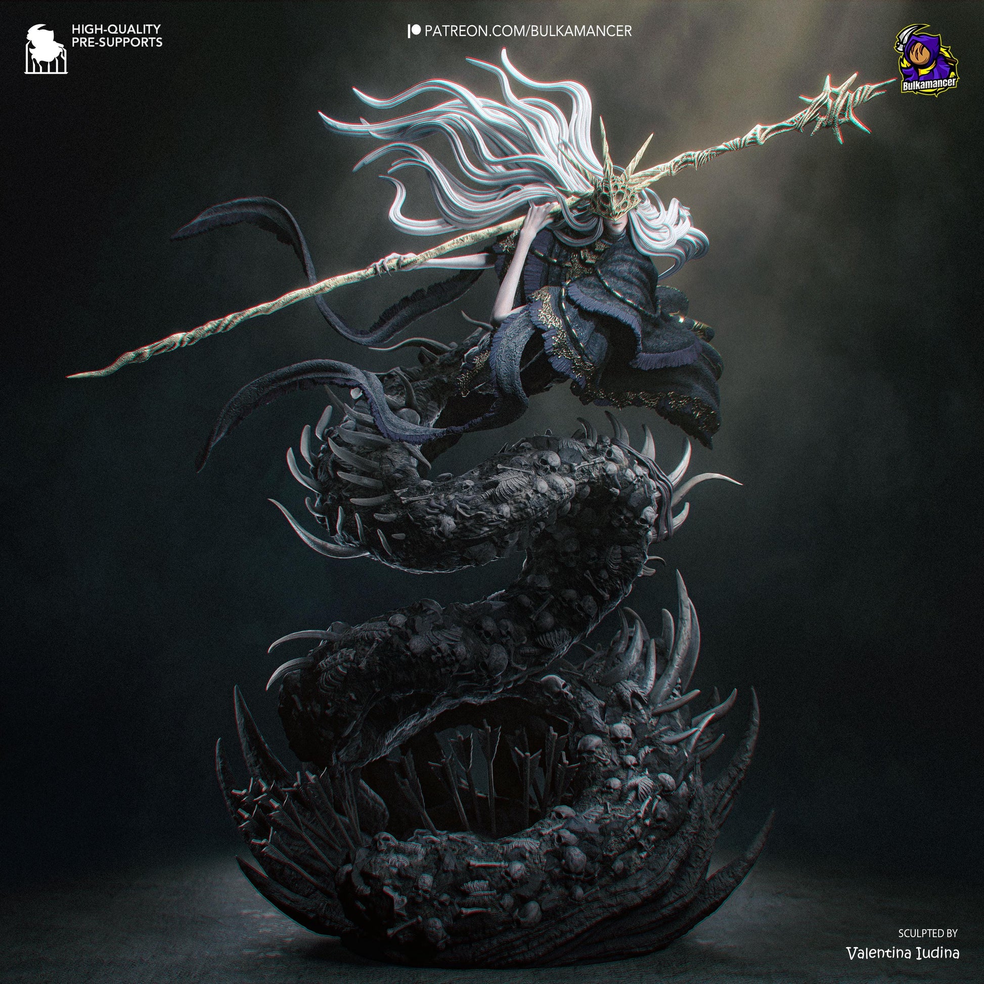 Masked Bone-Spear Devourer | Resin Garage Kit | Unpainted Figure