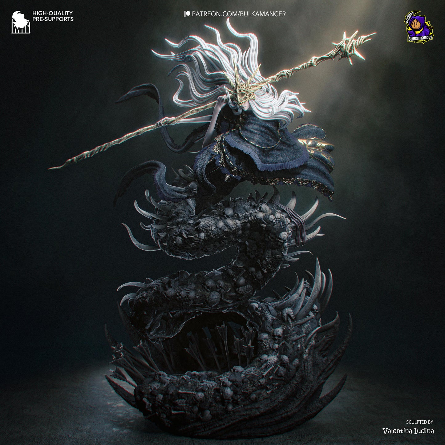 Masked Bone-Spear Devourer | Resin Garage Kit | Unpainted Figure