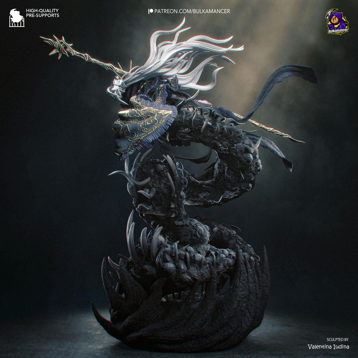 Masked Bone-Spear Devourer | Resin Garage Kit | Unpainted Figure