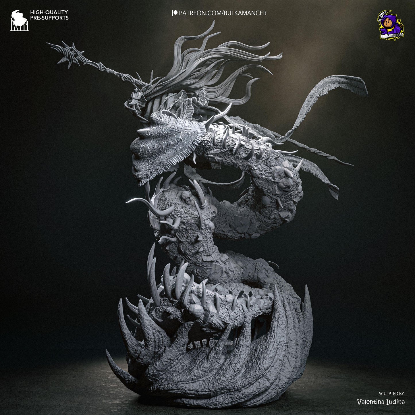 Masked Bone-Spear Devourer | Resin Garage Kit | Unpainted Figure