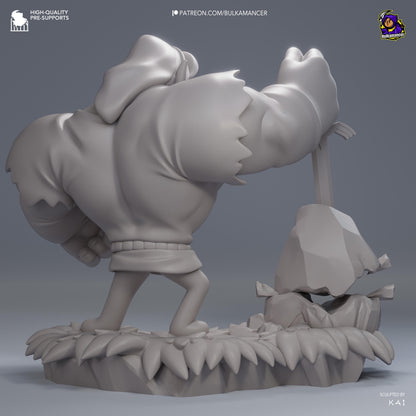 Square-Jawed Forest Strongman | Resin Garage Kit | Unpainted Figure