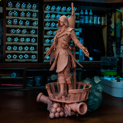 Hooded Pirate Blade Raider | Resin Garage Kit | Unpainted Figure