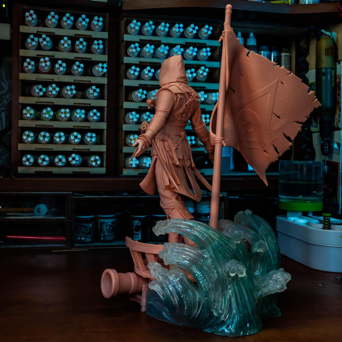 Hooded Pirate Blade Raider | Resin Garage Kit | Unpainted Figure
