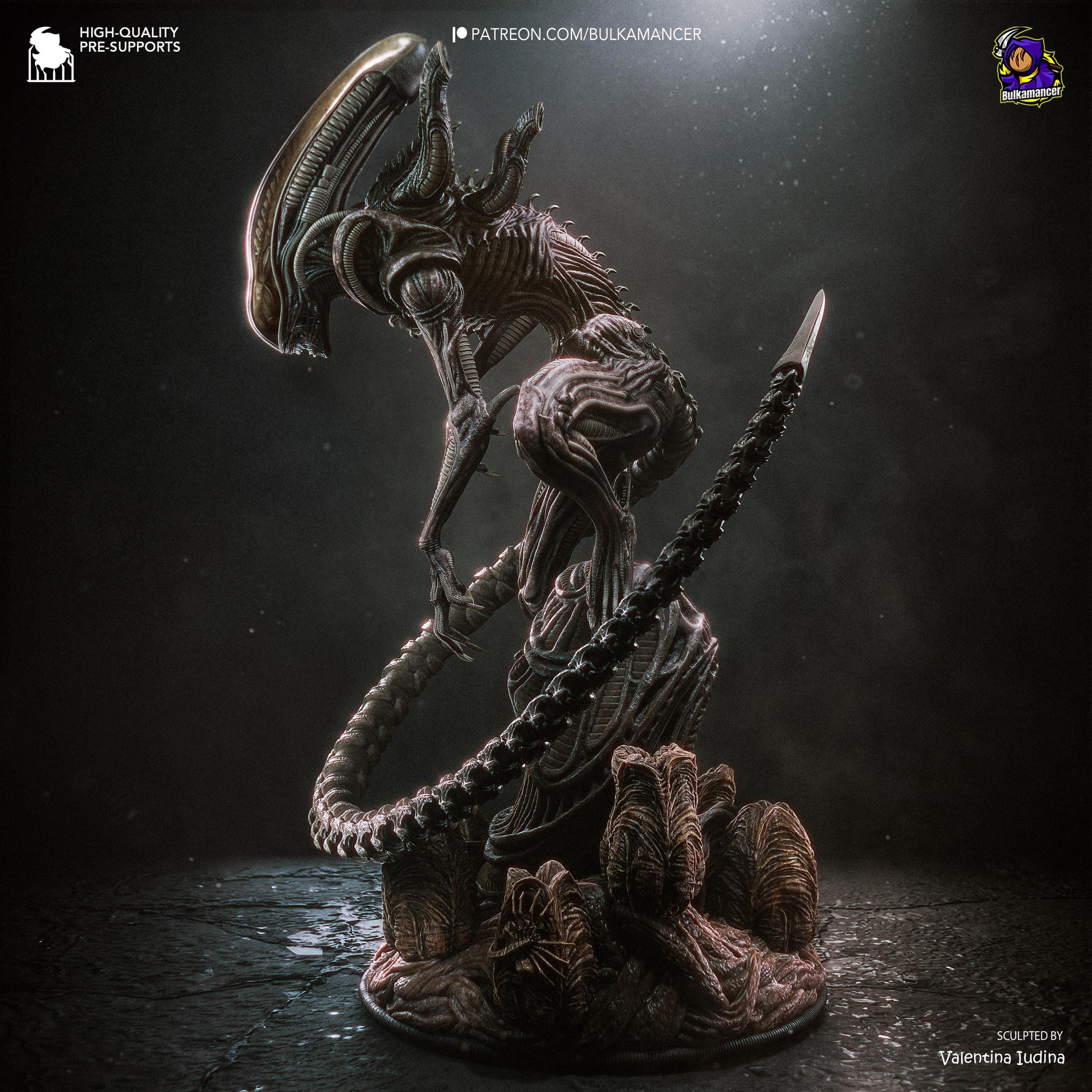 Long-Tailed Biomechanical Stalker | Resin Garage Kit | Unpainted Figure