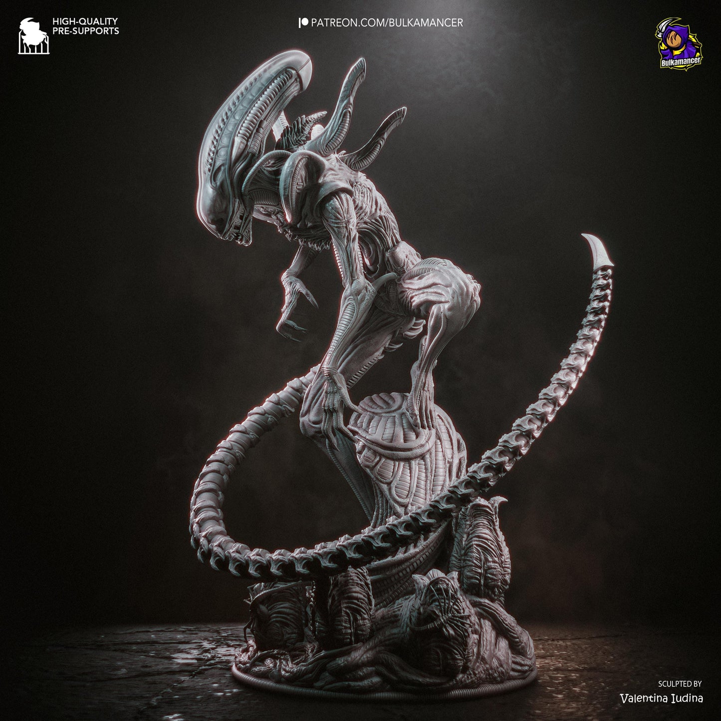 Long-Tailed Biomechanical Stalker | Resin Garage Kit | Unpainted Figure