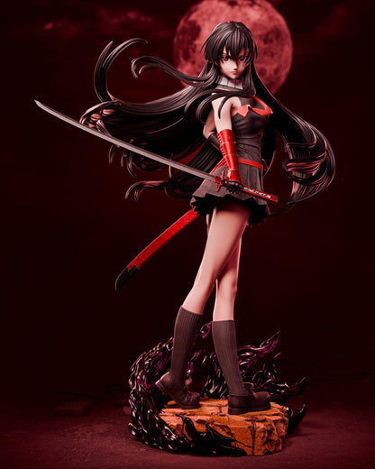 Black-Haired Crimson Swordswoman | Resin Garage Kit | Unpainted Figure