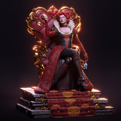 Queen of Hearts | Alice in Wonderland | Resin Garage Kit | Unpainted Figure