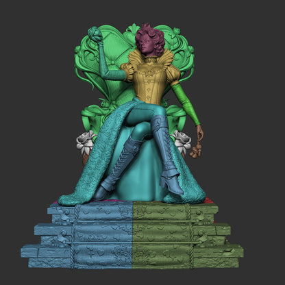 Queen of Hearts | Alice in Wonderland | Resin Garage Kit | Unpainted Figure