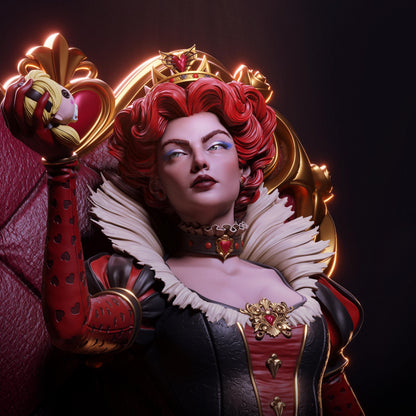 Queen of Hearts | Alice in Wonderland | Resin Garage Kit | Unpainted Figure