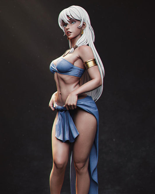 White-Haired Water Temple Princess | Resin Garage Kit | Unpainted Figure