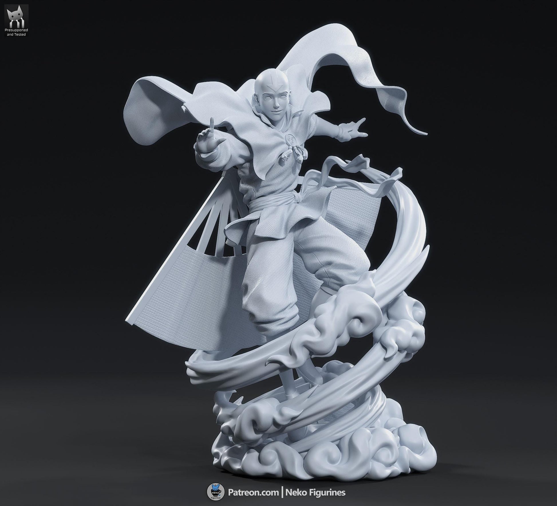 Airborne Blue-Arrow Monk | Resin Garage Kit | Unpainted Figure