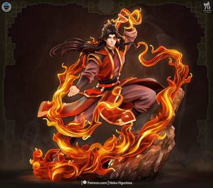 Scarred Fire Martial Artist | Resin Garage Kit | Unpainted Figure