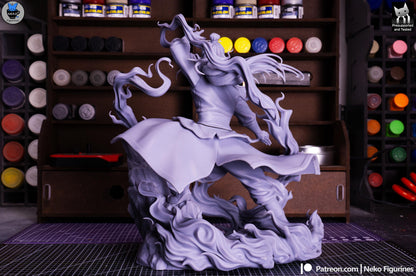 Scarred Fire Martial Artist | Resin Garage Kit | Unpainted Figure