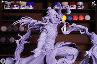 Scarred Fire Martial Artist | Resin Garage Kit | Unpainted Figure