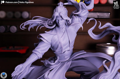 Scarred Fire Martial Artist | Resin Garage Kit | Unpainted Figure