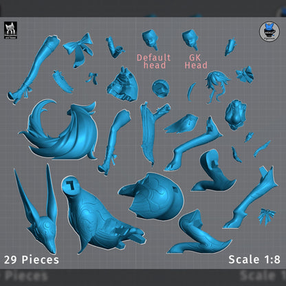 Evanescia | Honkai: Star Rail | Resin Garage Kit | Unpainted Figure