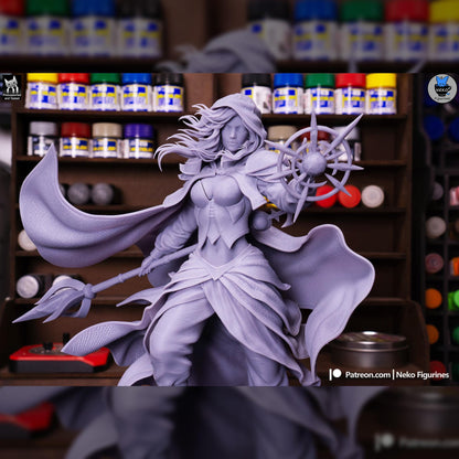 Hooded Frost-Tide Spellweaver | Resin Garage Kit | Unpainted Figure