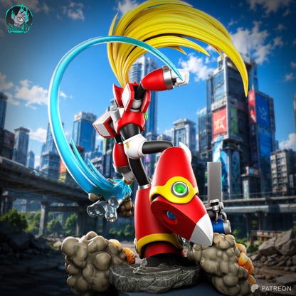Red Armored Energy Android | Resin Garage Kit | Unpainted Figure