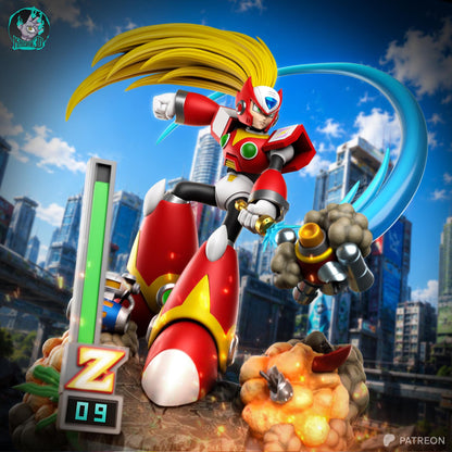 Red Armored Energy Android | Resin Garage Kit | Unpainted Figure