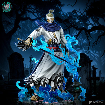 Bandaged Blue-Scarf Ronin | Resin Garage Kit | Unpainted Figure