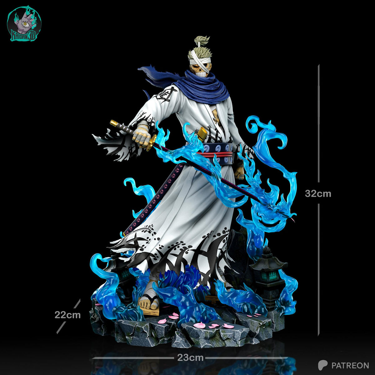 Bandaged Blue-Scarf Ronin | Resin Garage Kit | Unpainted Figure