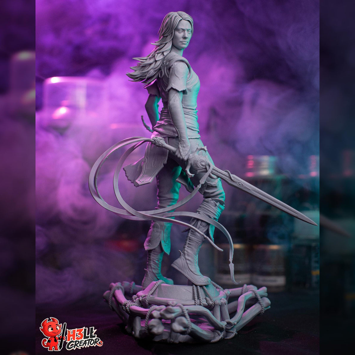 Blonde Runeblade Wanderer | Resin Garage Kit | Fantasy | Unpainted Figure