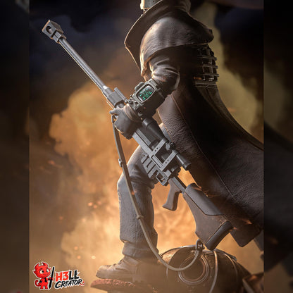 Masked Flag-Bearing Desert Veteran | Resin Garage Kit | Post-Apocalyptic | Unpainted Figure