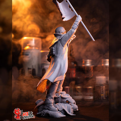 Masked Flag-Bearing Desert Veteran | Resin Garage Kit | Post-Apocalyptic | Unpainted Figure