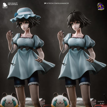 Blue-Dressed Pocket-Watch Dreamer | Resin Garage Kit | Unpainted Figure