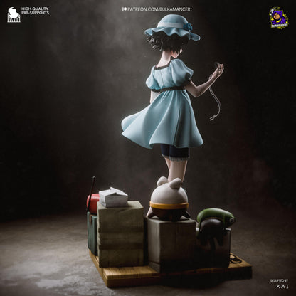 Blue-Dressed Pocket-Watch Dreamer | Resin Garage Kit | Unpainted Figure