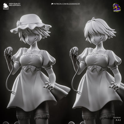Blue-Dressed Pocket-Watch Dreamer | Resin Garage Kit | Unpainted Figure