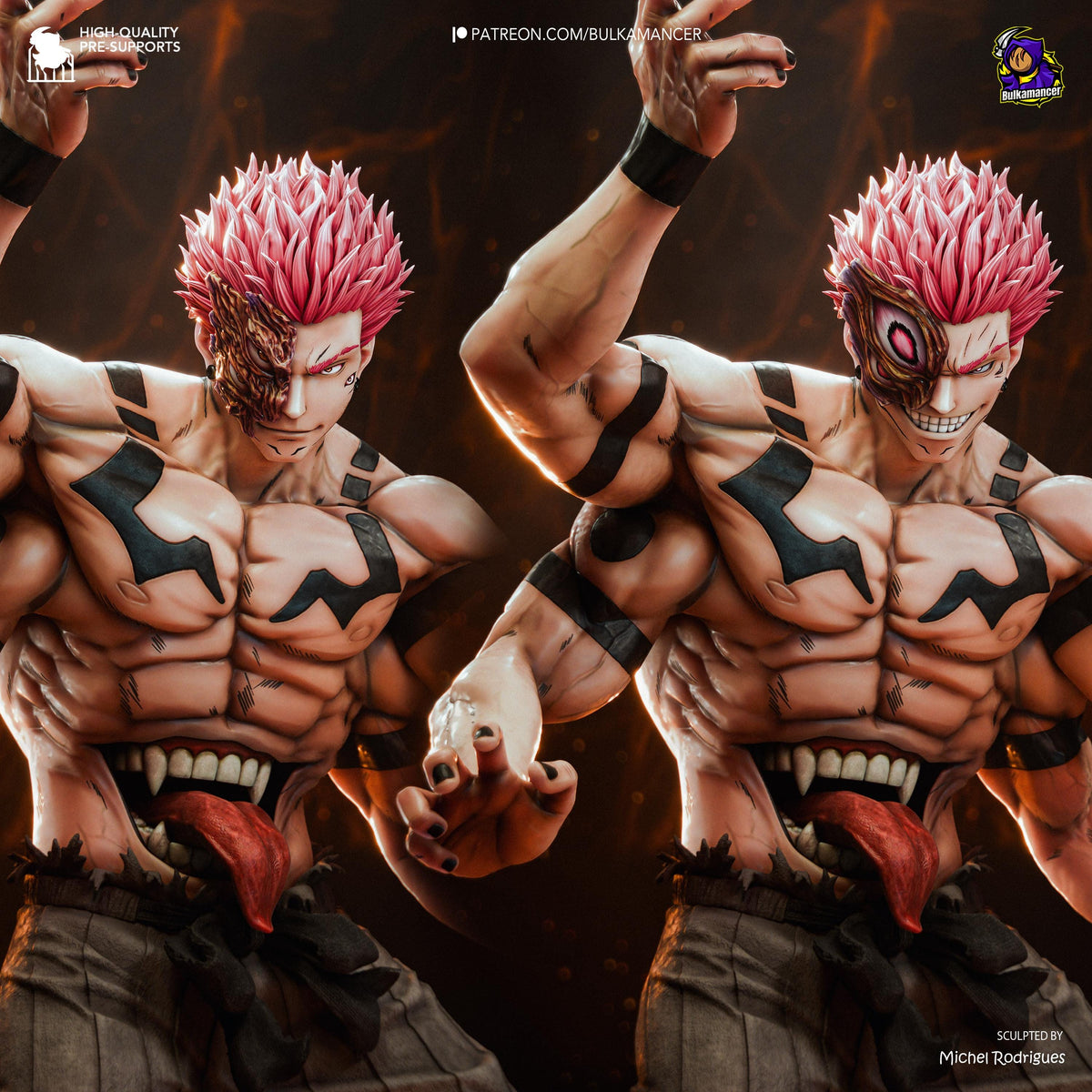 Four-Armed Infernal Warlord | Resin Garage Kit | Unpainted Figure