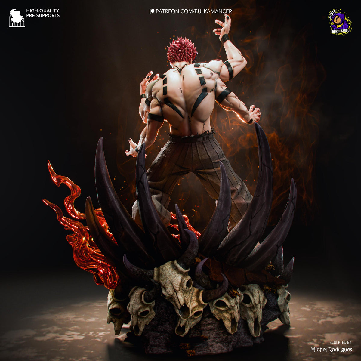 Four-Armed Infernal Warlord | Resin Garage Kit | Unpainted Figure
