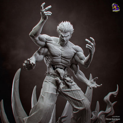Four-Armed Infernal Warlord | Resin Garage Kit | Unpainted Figure