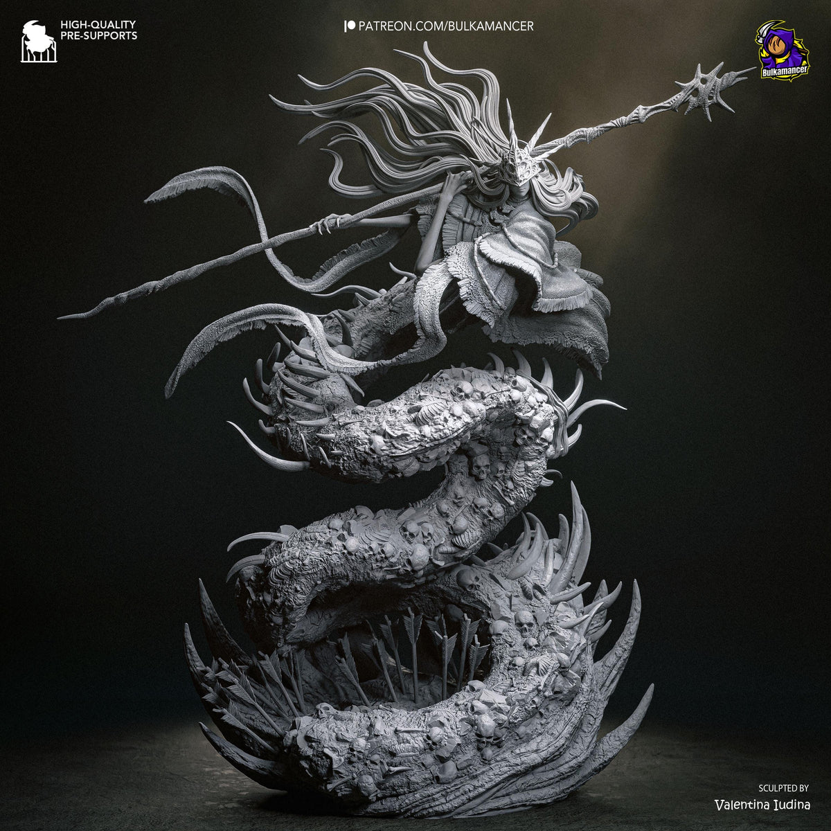 Masked Bone-Spear Devourer | Resin Garage Kit | Unpainted Figure