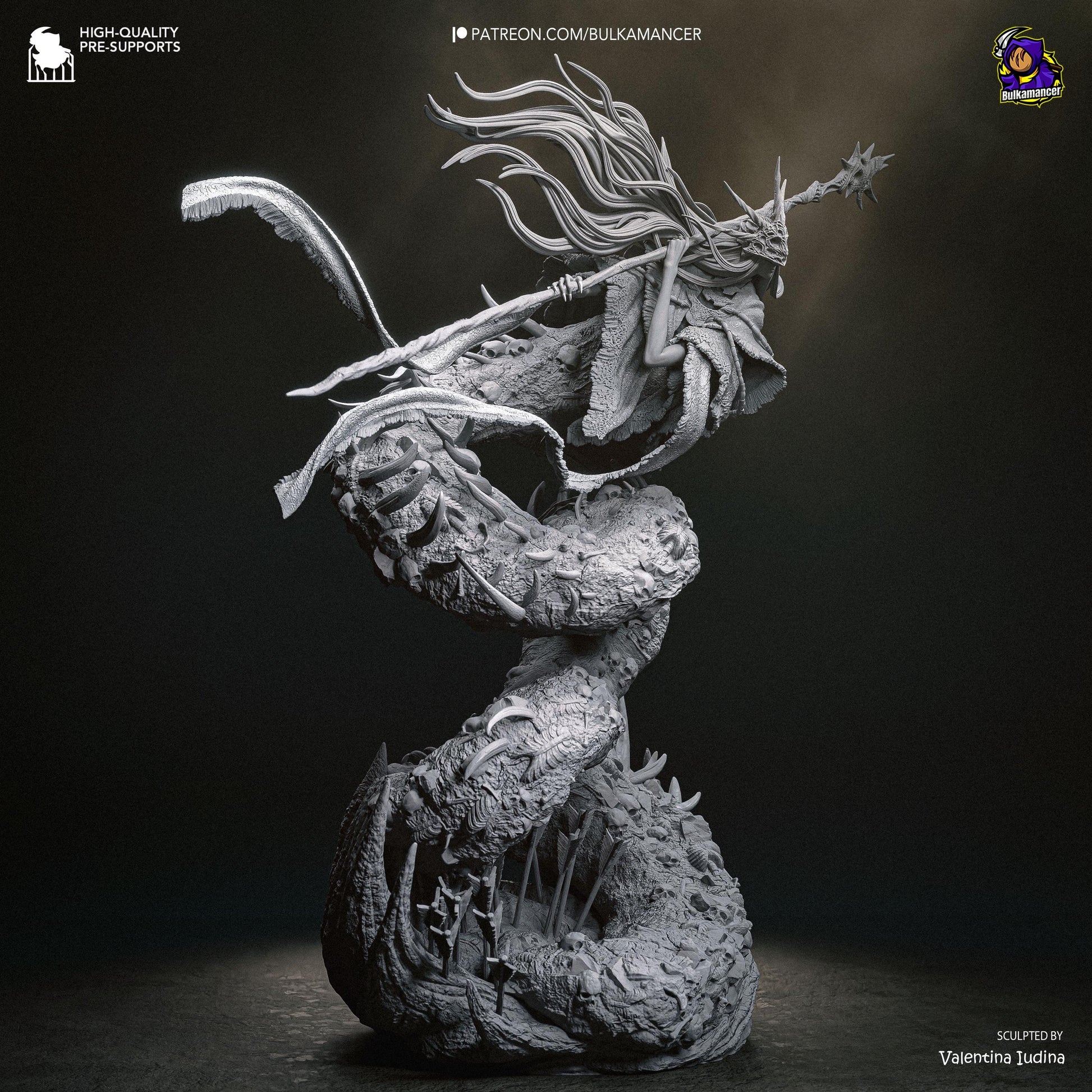 Masked Bone-Spear Devourer | Resin Garage Kit | Unpainted Figure