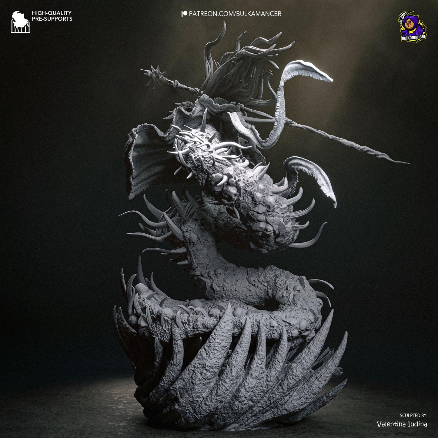 Masked Bone-Spear Devourer | Resin Garage Kit | Unpainted Figure
