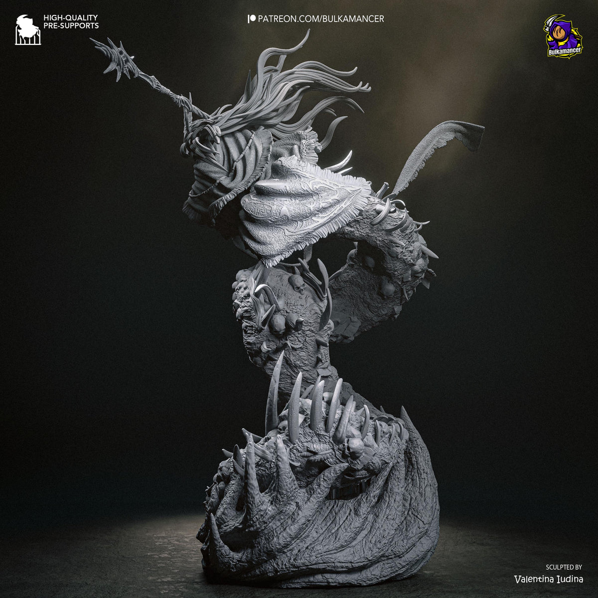 Masked Bone-Spear Devourer | Resin Garage Kit | Unpainted Figure