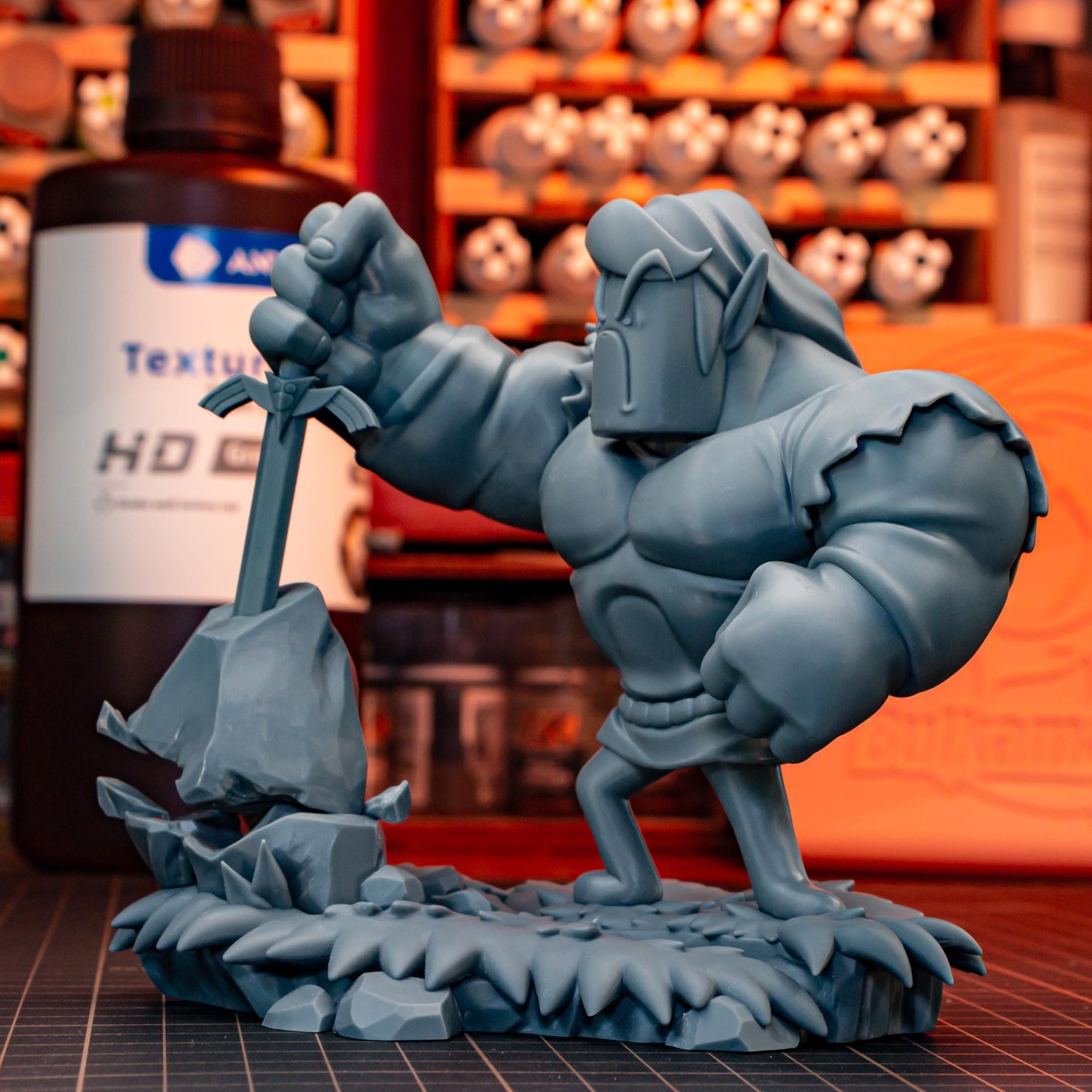 Square-Jawed Forest Strongman | Resin Garage Kit | Unpainted Figure