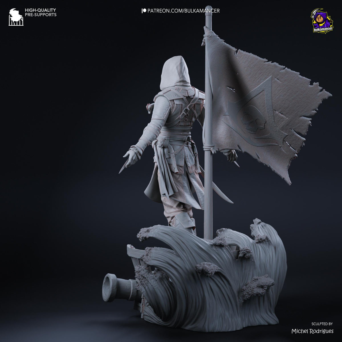 Hooded Pirate Blade Raider | Resin Garage Kit | Unpainted Figure