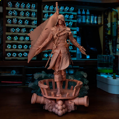 Hooded Pirate Blade Raider | Resin Garage Kit | Unpainted Figure