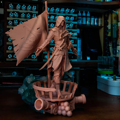 Hooded Pirate Blade Raider | Resin Garage Kit | Unpainted Figure
