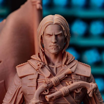 Hooded Pirate Blade Raider | Resin Garage Kit | Unpainted Figure