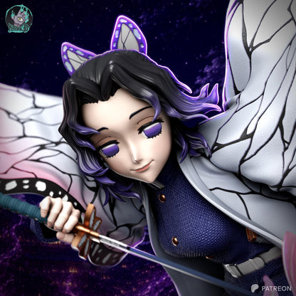 Butterfly-Wing Blade Dancer | Resin Garage Kit | Anime Breathing Masters | Unpainted Figure