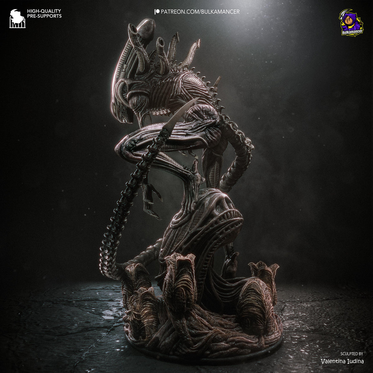 Long-Tailed Biomechanical Stalker | Resin Garage Kit | Unpainted Figure